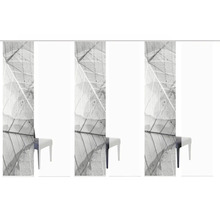 Panneau japonais Blattari gris 60x245 cm lot de 6