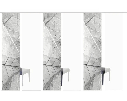 Panneau japonais avec motif de feuilles et chaise