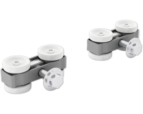 Quincaillerie pour porte coulissante avec rouleaux