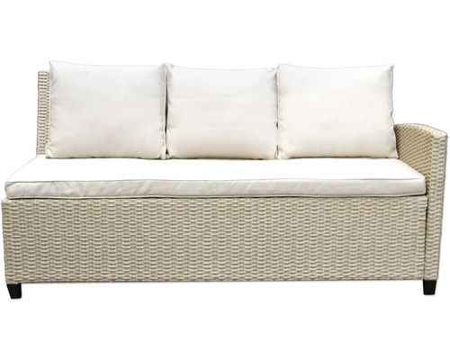 Rattan Sofa mit Polster und Kissen für den Aussenbereich