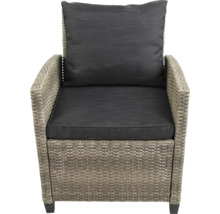Gartensessel aus Rattan mit Polster
