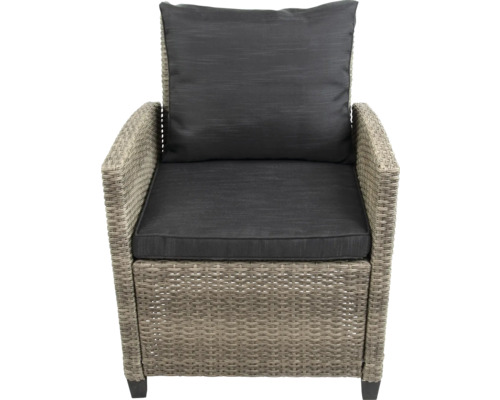 Gartensessel aus Rattan mit Polster