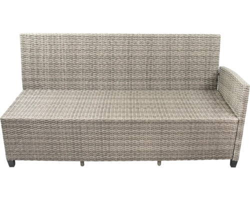 Gartensofa aus Rattan mit einer Armlehne