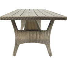 Gartentisch mit Rattanstruktur