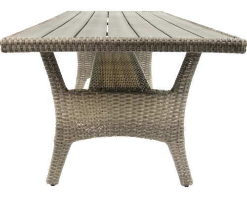 Gartentisch mit Rattanstruktur