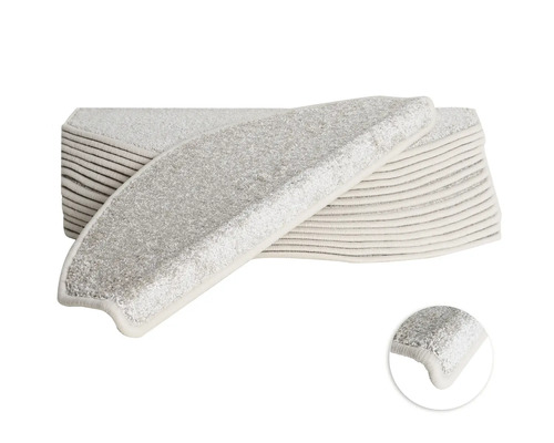 Set de tapis d'escalier Fortuna semi-circulaire beige 23,5x65x4,5 cm 15 pièces Set de tapis d'escalier Fortuna semi-circulaire beige 23,5x65x4,5 cm 15 pièces