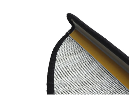 Detailansicht eines Insektenschutzgitters mit Rahmen und Klebestreifen