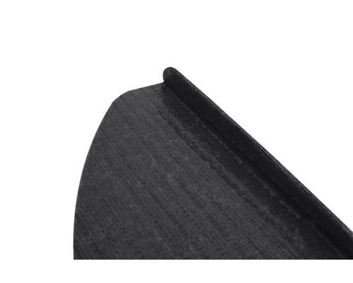 Vue détaillée d''un profilé de rive de toit