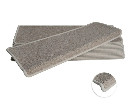 Set de tapis d'escalier Rambo rectangulaire beige 23,5x65x4,5 cm 15 pièces Set de tapis d'escalier Rambo rectangulaire beige 23,5x65x4,5 cm 15 pièces