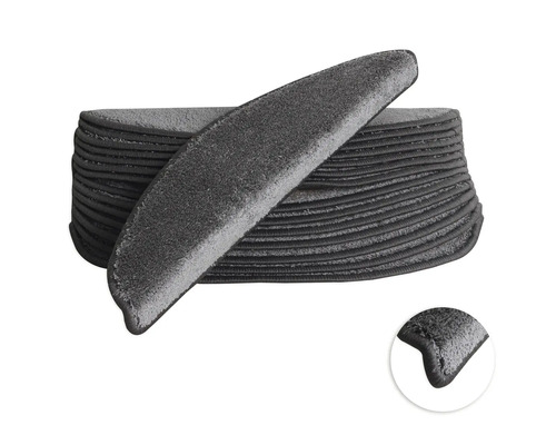 Set de tapis d'escalier Sweet semi-circulaire gris 16,5x56x3,5 cm 15 pièces Set de tapis d'escalier Sweet semi-circulaire gris 16,5x56x3,5 cm 15 pièces