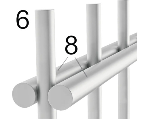 Vue détaillée d''un porte-serviettes en métal avec marquage