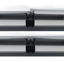 Verbindung von Polycarbonatplatten mit Profilen