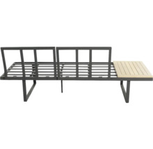 Gartenbankgestell aus Metall mit Ablagefläche