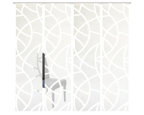 Dekorativer Flächenvorhang mit geometrischem Muster