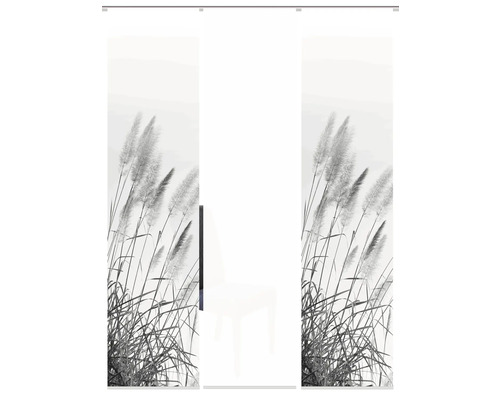 Porte coulissante avec motif d''herbes