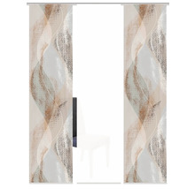 Flächenvorhang Torre weiss/kupfer 60x245 cm 3er-Set
