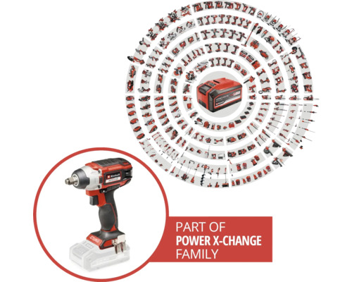 Einhell Power X-Change Familie mit Akku-Schlagschrauber