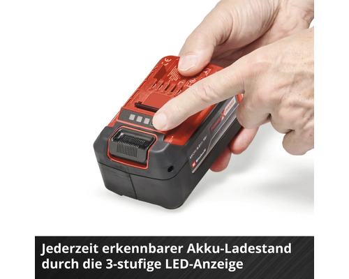 Batterie Einhell avec indicateur de charge LED à trois niveaux