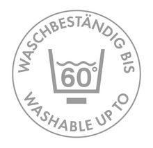Waschbeständig bis 60 Grad