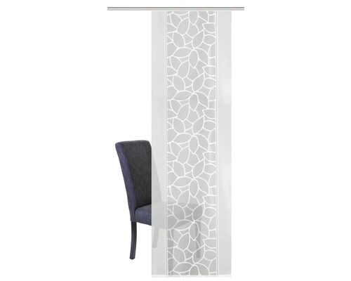 Schiebegardine mit Blattmuster