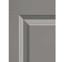 Détail d''une porte d''armoire grise avec cadre