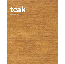 Teakholz mit matter Oberfläche
