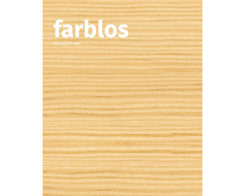 Holzoberfläche farblos, matter Glanzgrad