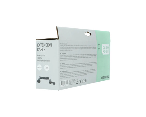 Verpackung einer Carpoint Verlängerungskabel Rolle, drei Meter lang
