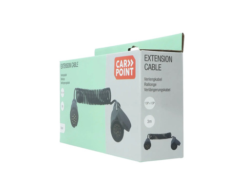 Verpackung eines 3 Meter langen Carpoint Verlängerungskabels für Anhänger