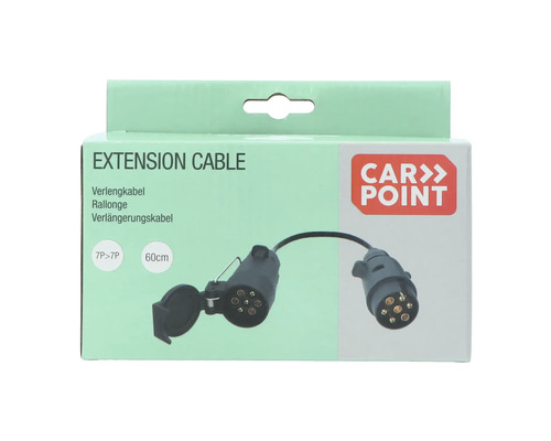 Emballage d''un câble de rallonge Carpoint à 7 broches, longueur 60 cm.