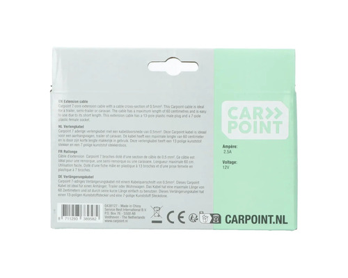 Carpoint Verlängerungskabel mit 13-poligem Stecker und 7-poliger Steckdose