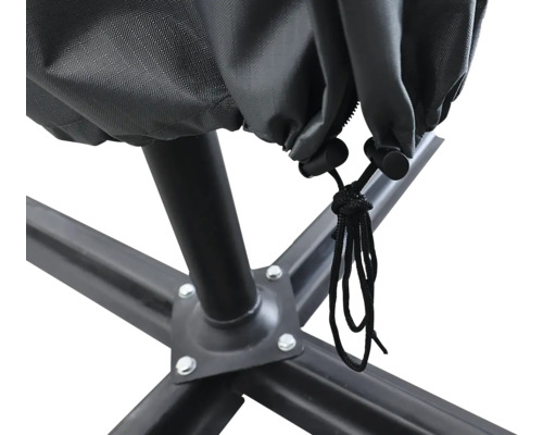 Housse de protection avec cordon de serrage pour pied de parasol