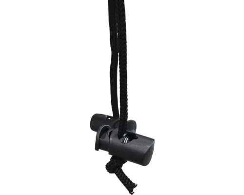 Bloqueur de cordon avec cordon de serrage pour la fixation