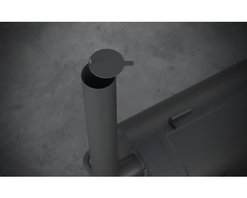 Tuyau de fumée avec clapet pour poêle ou cheminée