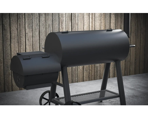 Barbecue fumoir noir pour l''extérieur