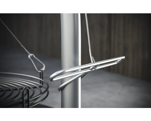 Detailansicht Grill mit Edelstahlkomponenten