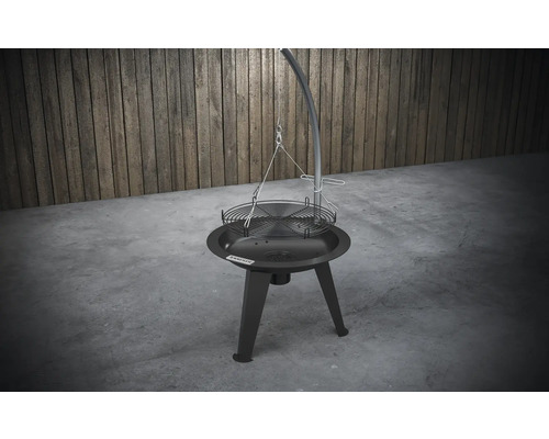 Schwenkgrill mit Grillrost und Dreibein