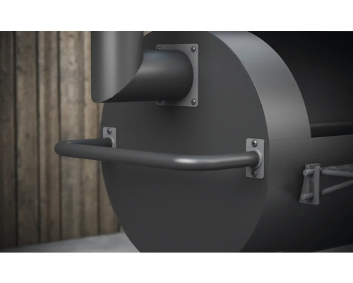 Vue détaillée d''un barbecue avec poignée