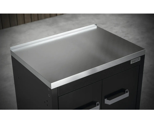 Armoire d''atelier Tennneker avec revêtement en acier inoxydable