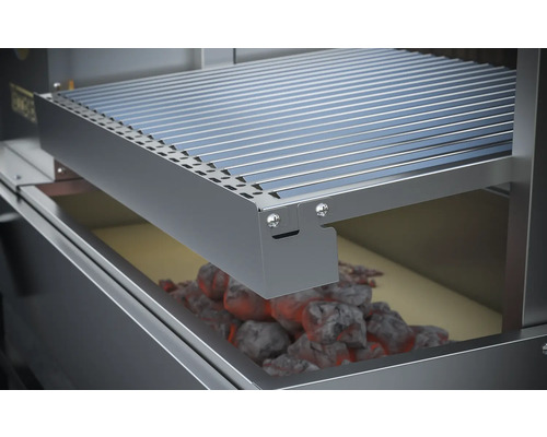 Grill mit Kohle unter dem Grillrost