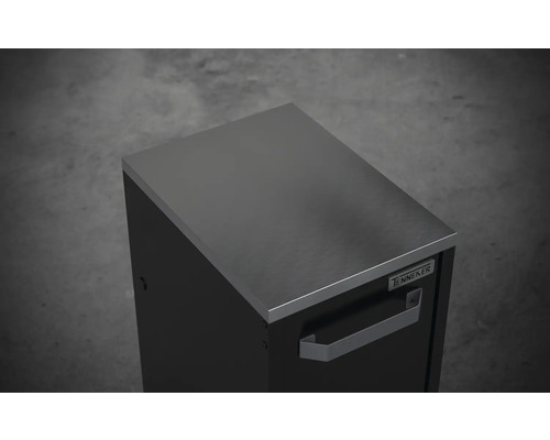 Meuble bas Tenneker pour barbecue à gaz avec plan de travail en acier inoxydable