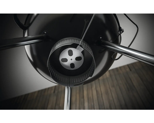 Detailansicht Kugelgrill mit Lüftungssystem