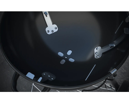 Innenansicht eines Kugelgrills