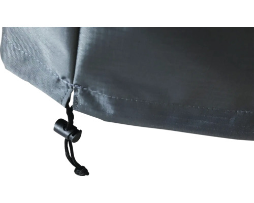 Detail einer Schutzhülle mit Kordelzug