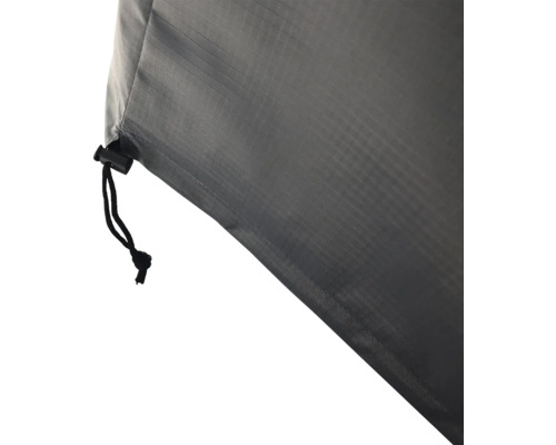Graue Schutzhülle mit Kordelzug für Gartenmöbel
