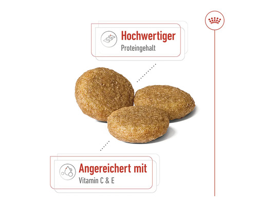 Hundefutter-Kroketten mit hohem Proteingehalt und Vitamin C und E