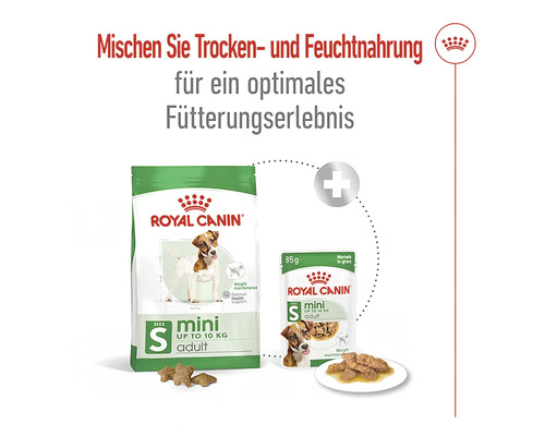 Royal Canin Trocken- und Feuchtnahrung für kleine Hunde bis zehn Kilogramm