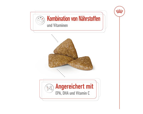 Trockenfutter für Hunde, Kombination aus Nährstoffen und Vitaminen, angereichert mit EPA, DHA und Vitamin C