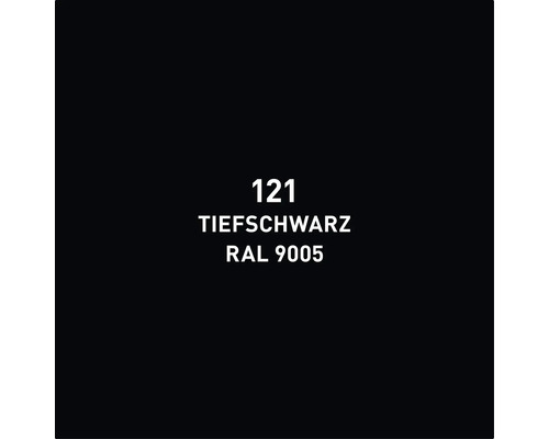 RAL 9005 Tiefschwarz Farbtonmuster