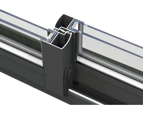 Detailansicht eines Fensterprofils